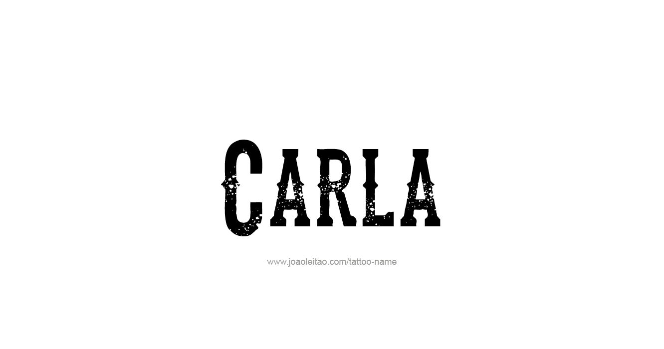 Tattoo Design Name Carla  