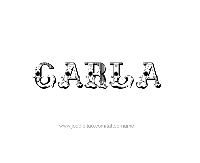 Tattoo Design Name Carla  