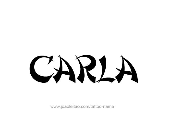 Tattoo Design Name Carla  