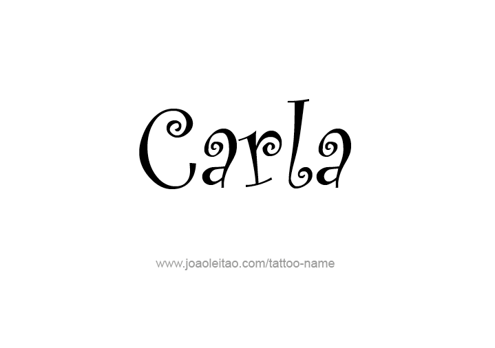 Tattoo Design Name Carla  