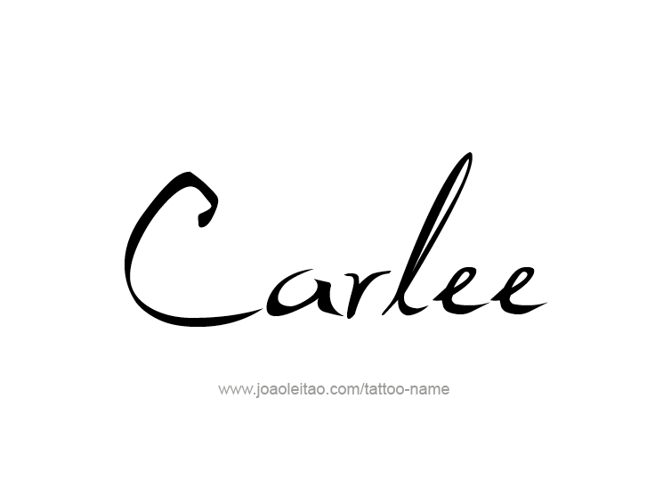 Tattoo Design Name Carlee  