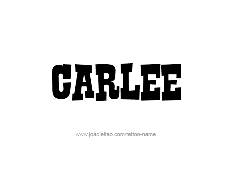 Tattoo Design Name Carlee  