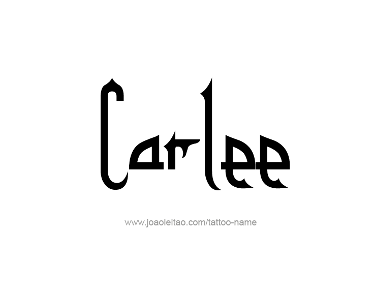 Tattoo Design Name Carlee  