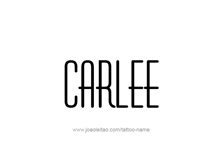 Tattoo Design Name Carlee  