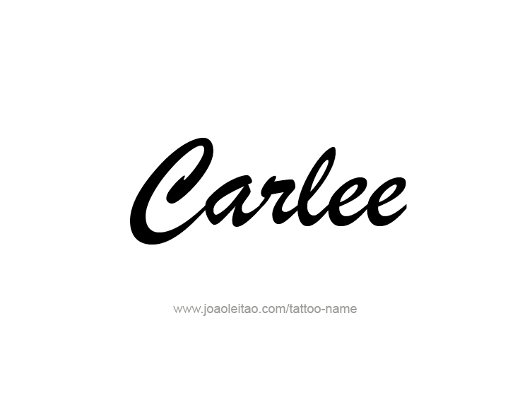 Tattoo Design Name Carlee  