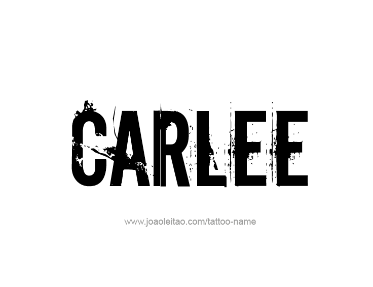 Tattoo Design Name Carlee  