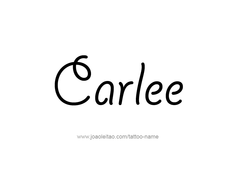 Tattoo Design Name Carlee  