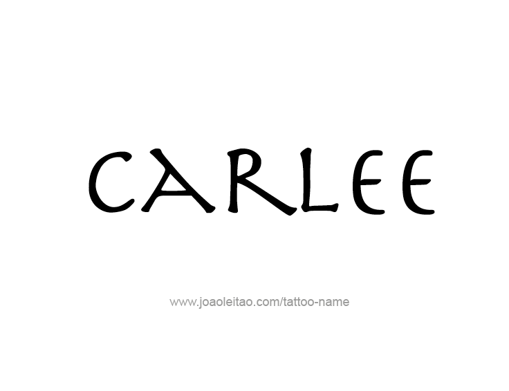 Tattoo Design Name Carlee  