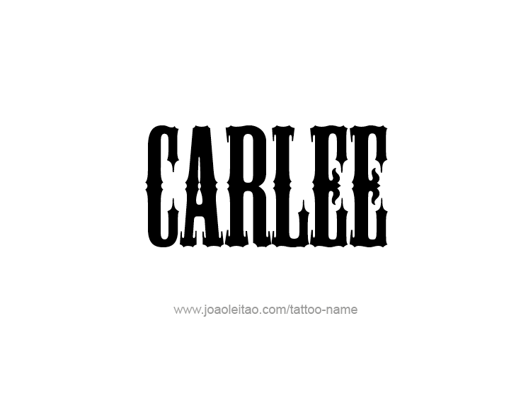 Tattoo Design Name Carlee  
