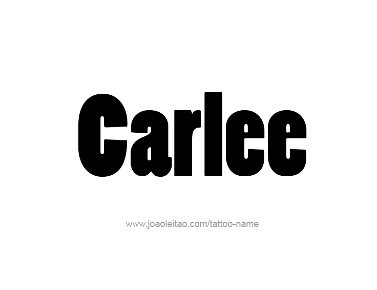 Tattoo Design Name Carlee  