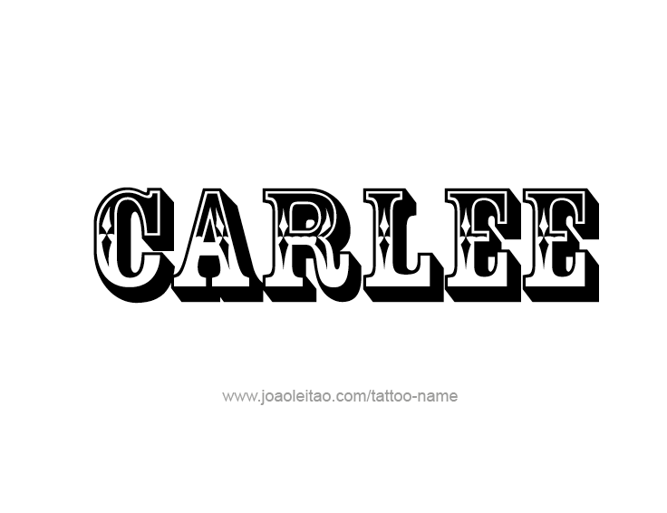 Tattoo Design Name Carlee  