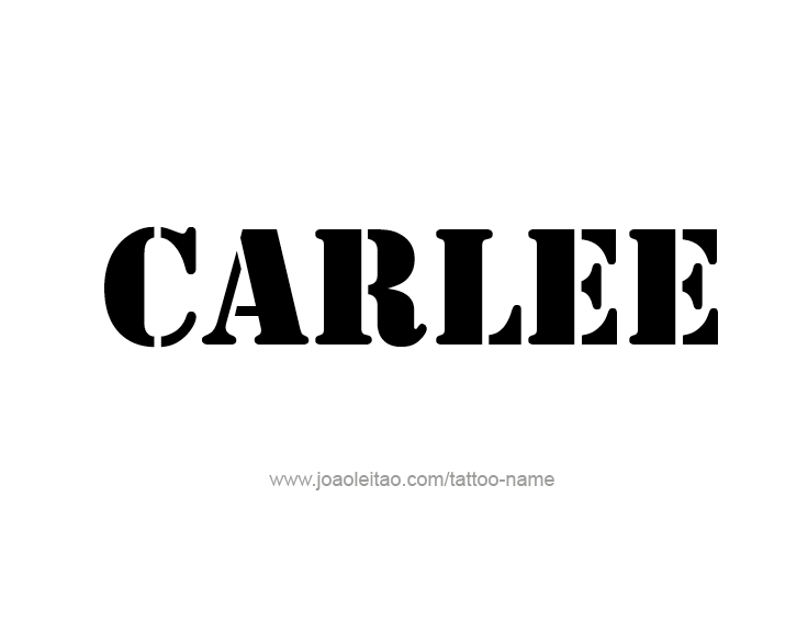 Tattoo Design Name Carlee  