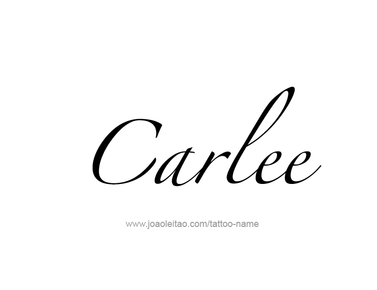 Tattoo Design Name Carlee  