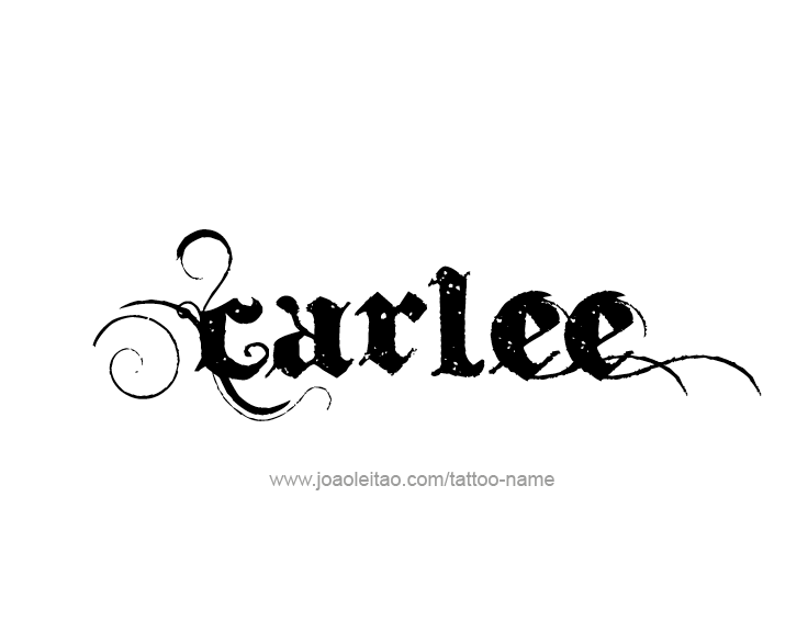 Tattoo Design Name Carlee  