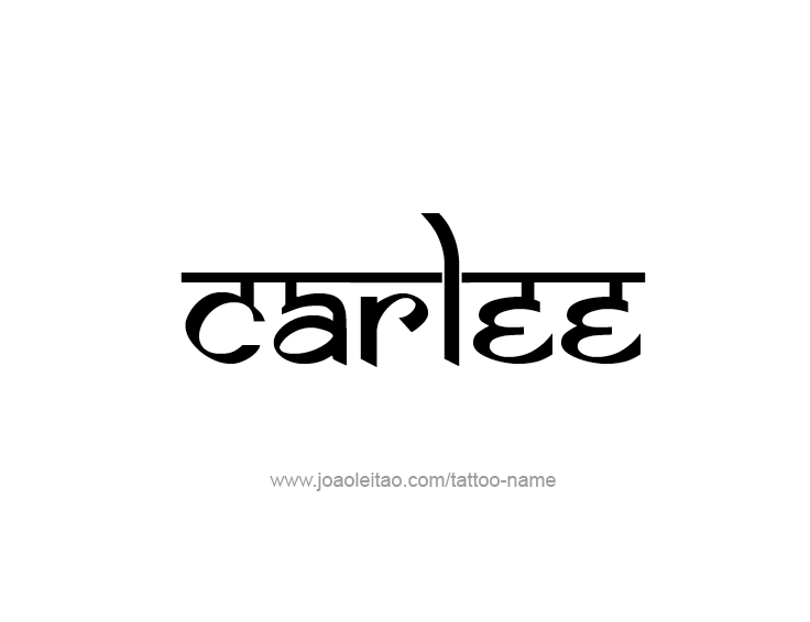 Tattoo Design Name Carlee  