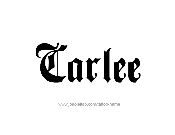 Tattoo Design Name Carlee  