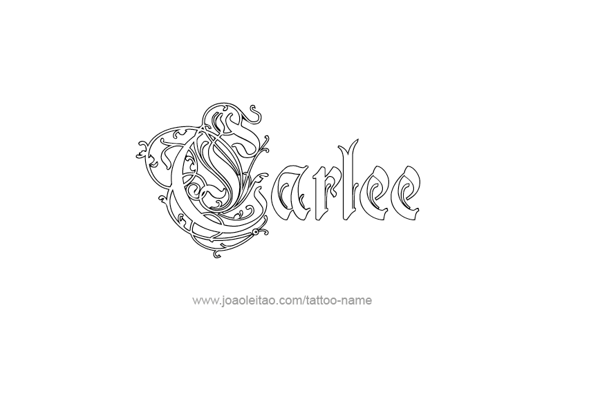 Tattoo Design Name Carlee  