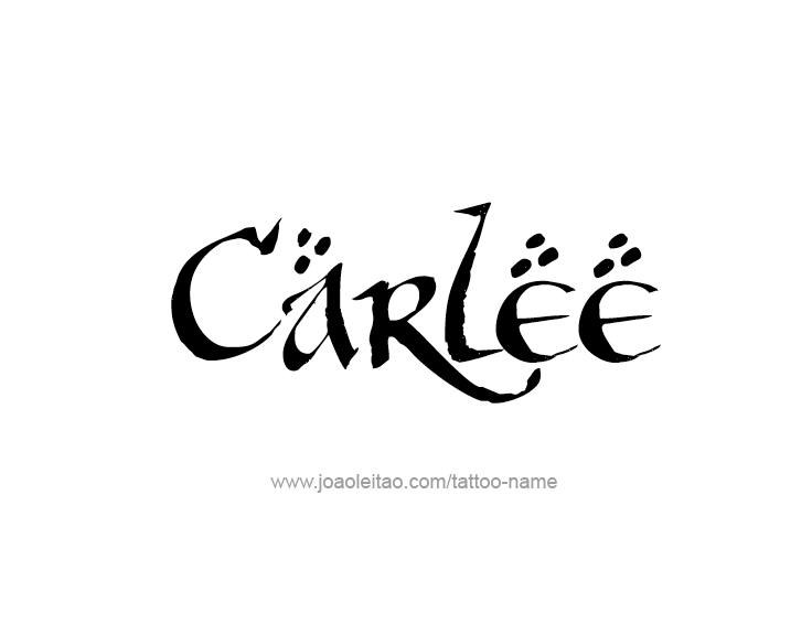 Tattoo Design Name Carlee  