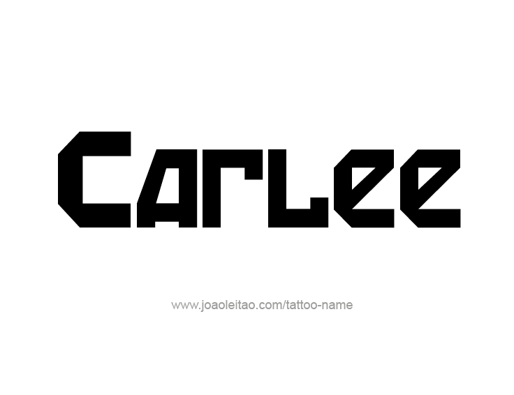 Tattoo Design Name Carlee  