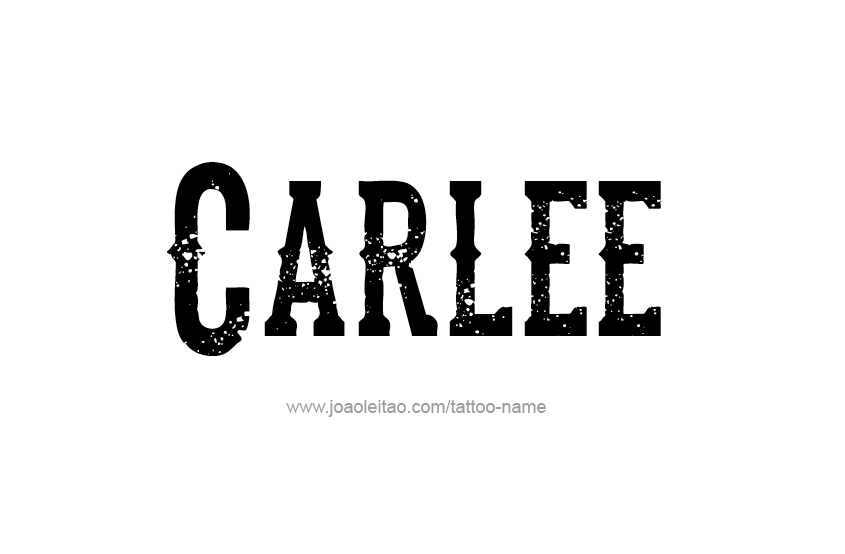 Tattoo Design Name Carlee  