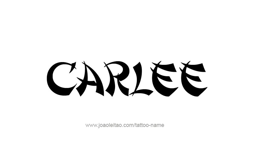 Tattoo Design Name Carlee  