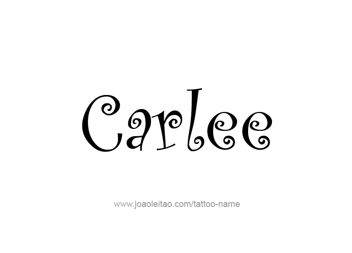 Tattoo Design Name Carlee  