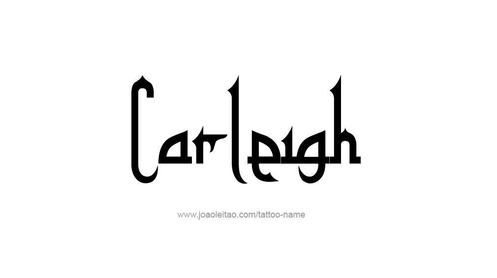 Tattoo Design Name Carleigh  