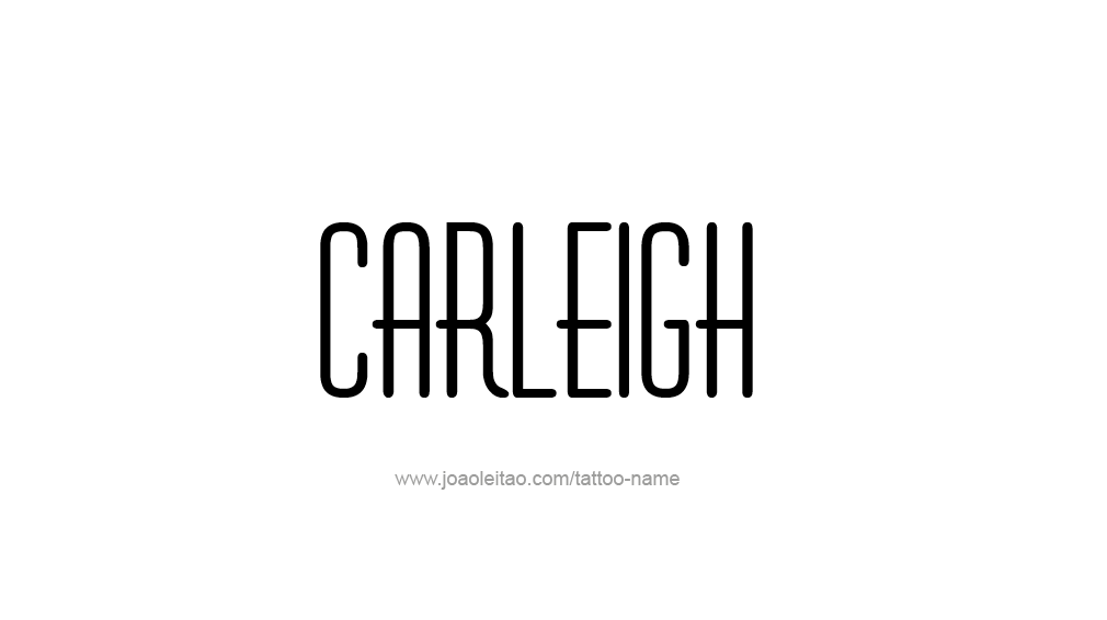 Tattoo Design Name Carleigh  