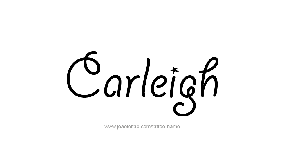 Tattoo Design Name Carleigh  