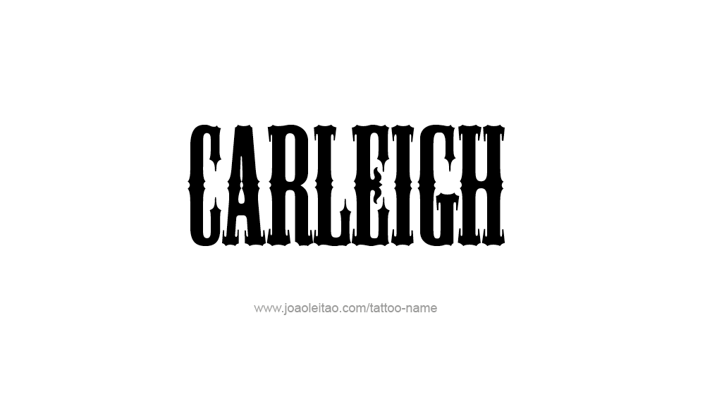 Tattoo Design Name Carleigh  