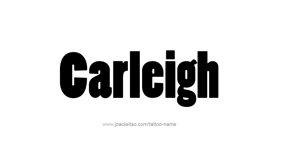 Tattoo Design Name Carleigh  