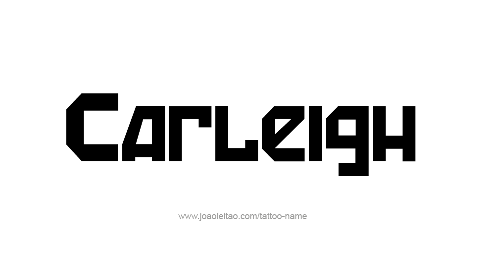 Tattoo Design Name Carleigh  