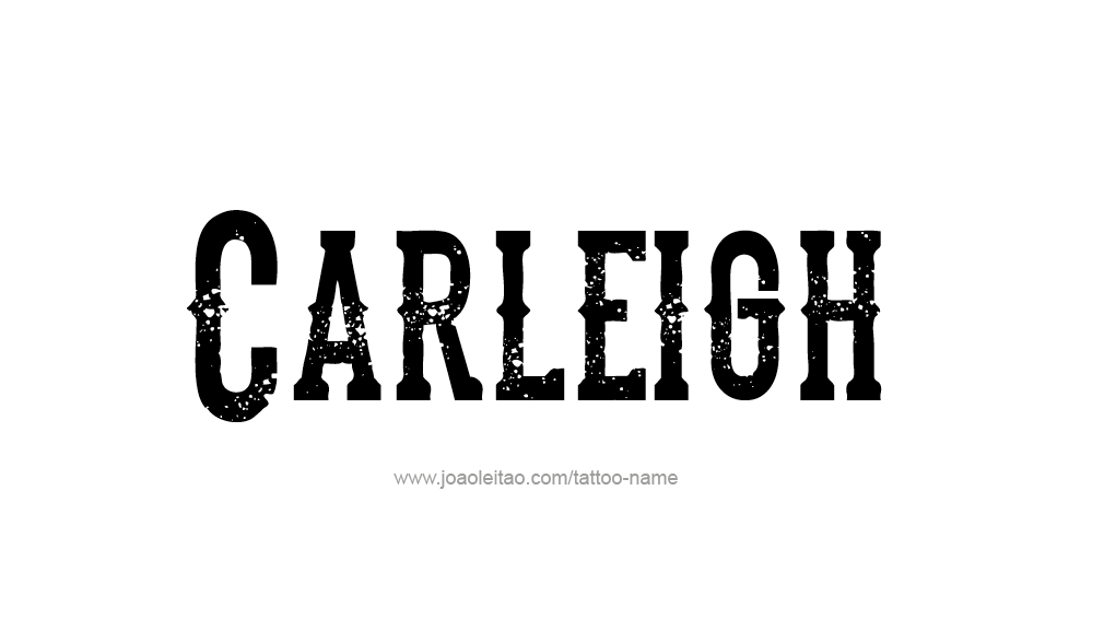 Tattoo Design Name Carleigh  