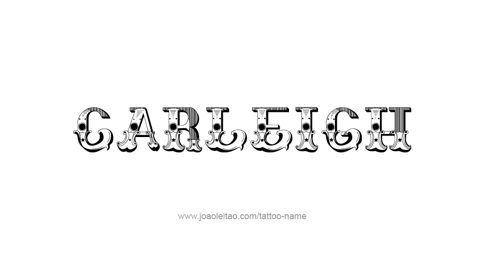 Tattoo Design Name Carleigh  