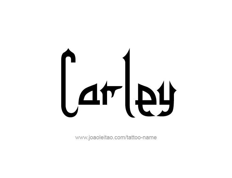 Tattoo Design Name Carley  