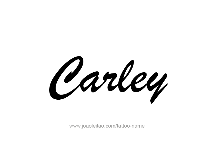 Tattoo Design Name Carley  