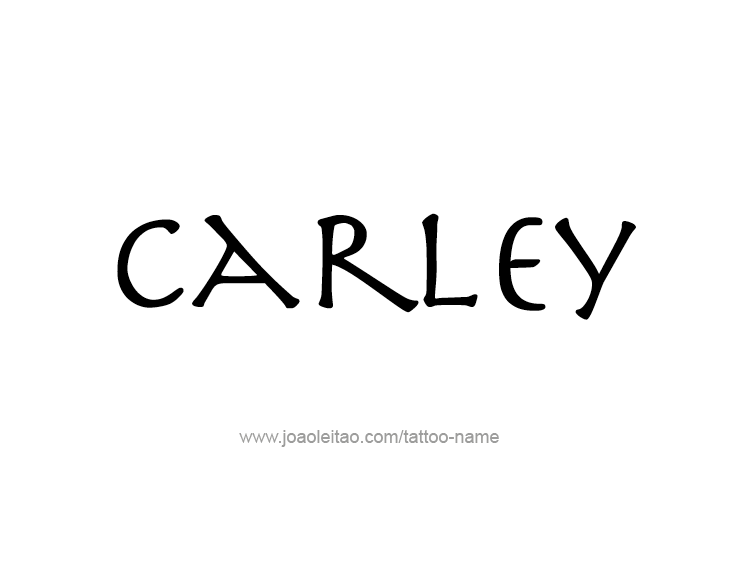 Tattoo Design Name Carley  