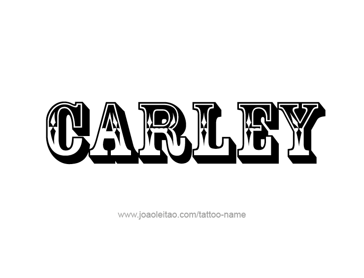 Tattoo Design Name Carley  