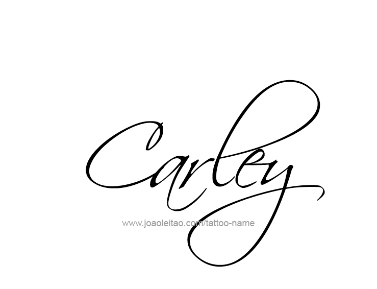 Tattoo Design Name Carley  