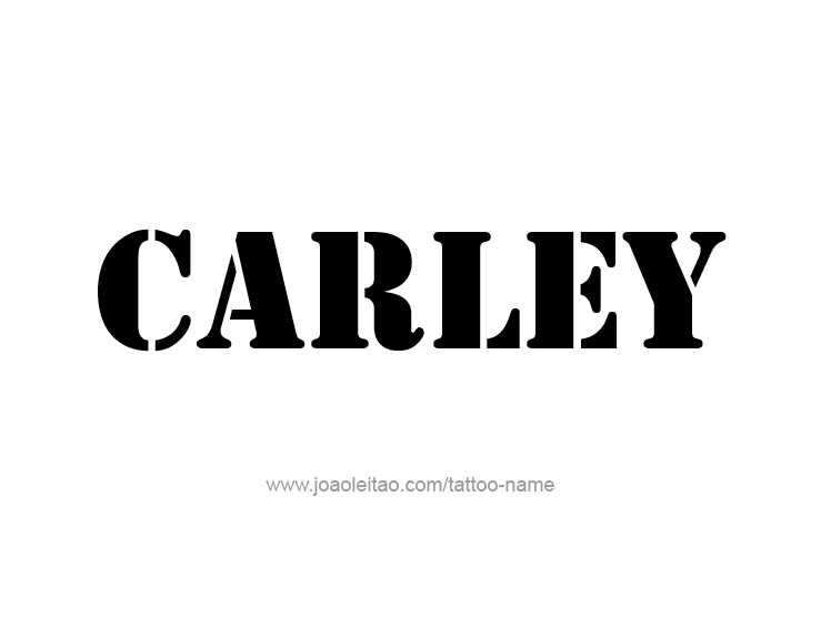 Tattoo Design Name Carley  