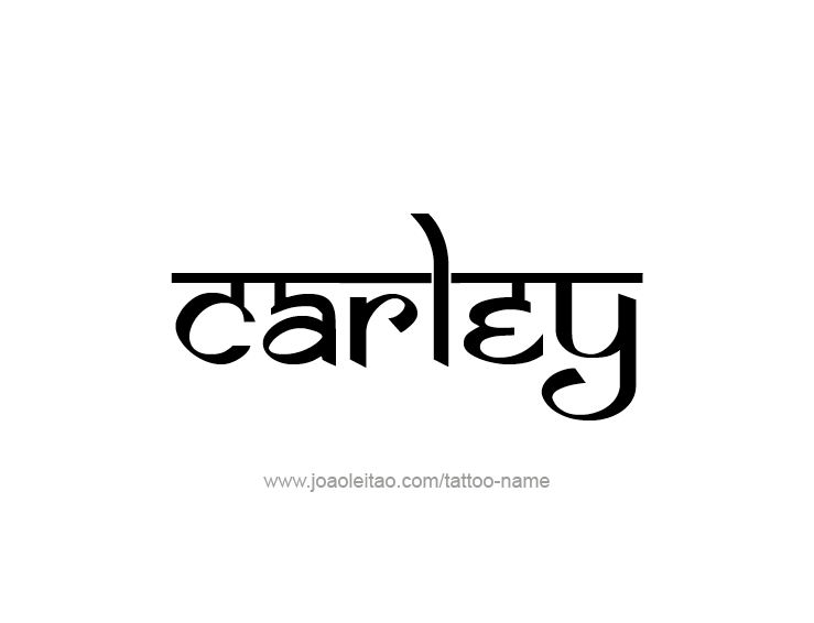 Tattoo Design Name Carley  