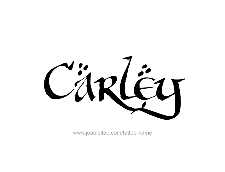 Tattoo Design Name Carley  