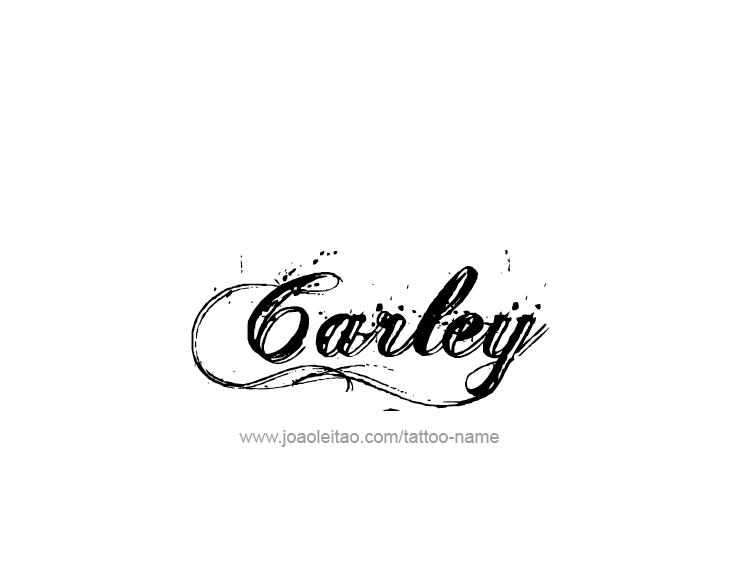 Tattoo Design Name Carley  