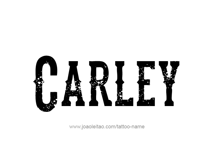 Tattoo Design Name Carley  