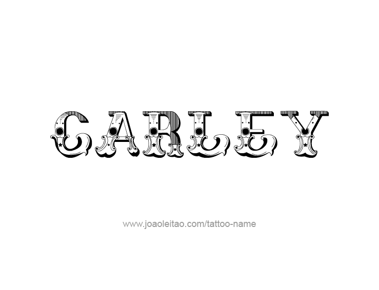 Tattoo Design Name Carley  