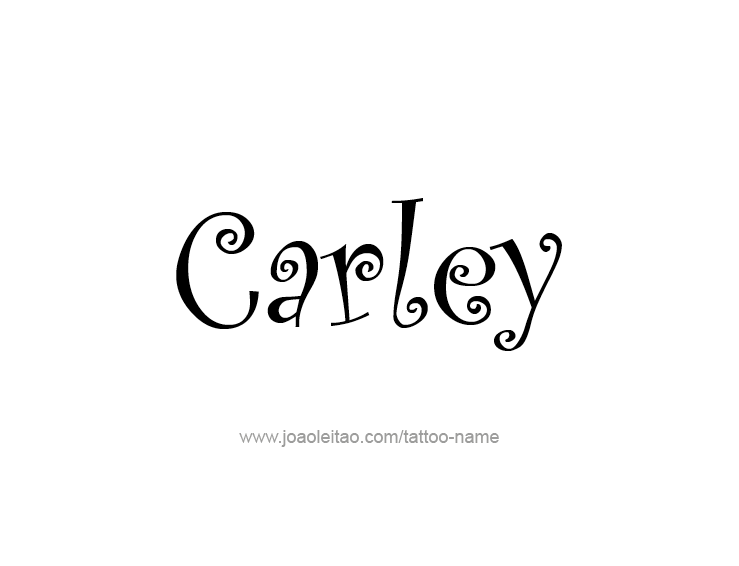 Tattoo Design Name Carley  