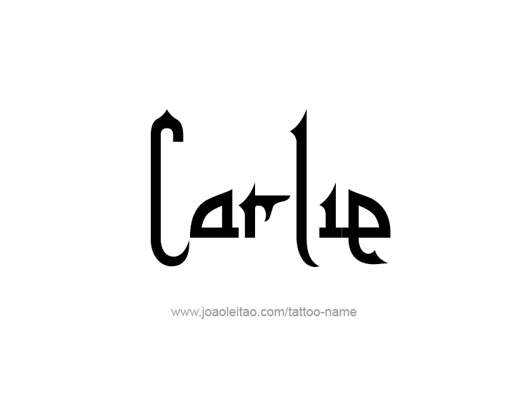 Tattoo Design Name Carlie  