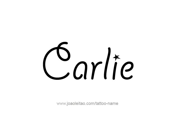 Tattoo Design Name Carlie  