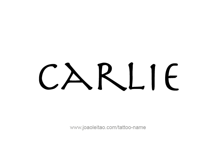 Tattoo Design Name Carlie  