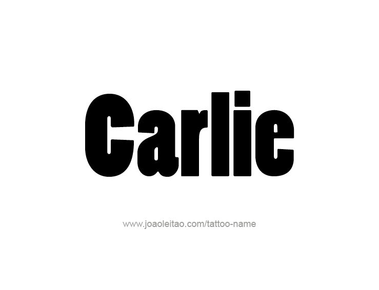 Tattoo Design Name Carlie  